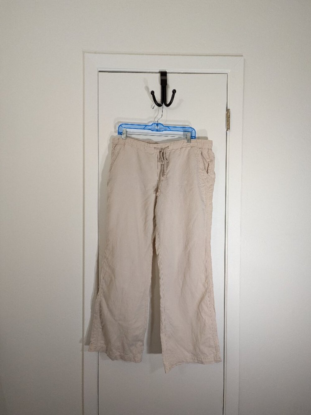 Eddie Bauer Linen Blend Tan Pants Women’s Size Large